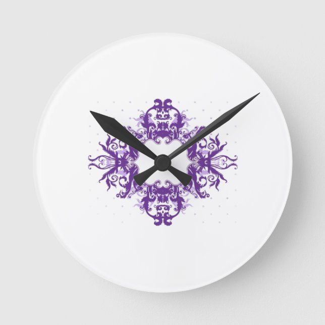 Relógio Redondo Trabalho de Rolo em Estilo Clássico (Frente)