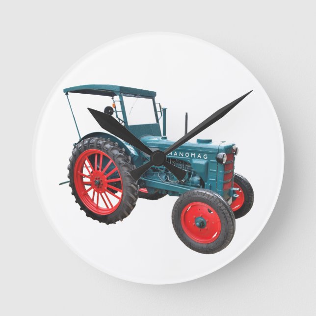 Relógio Redondo Tractor velho (Frente)