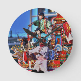 Relógio Redondo Tradição do Festival do Japão