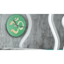 Relógio Redondo Treinador de Vida do Instrutor de Meditação do Yog