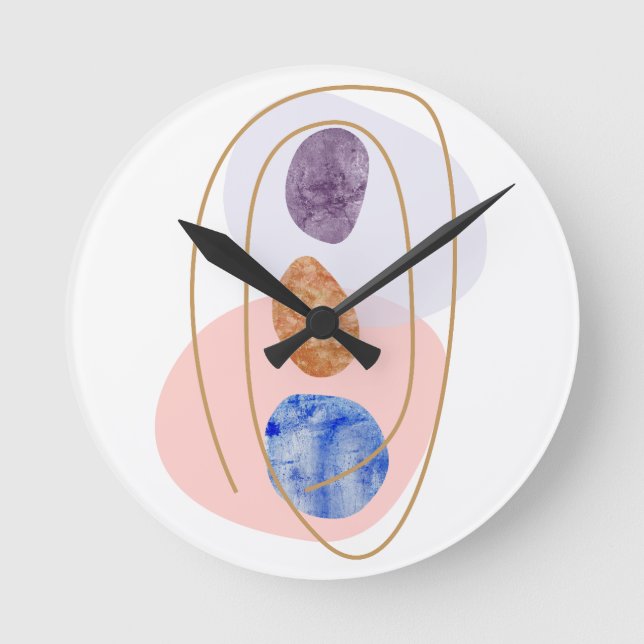 Relógio Redondo Três pedras (Frente)