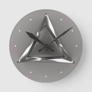 Relógio Redondo Triângulo Bizarre
