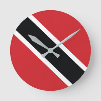 Relógio Redondo Trinidad and Tobago National Flag Clock