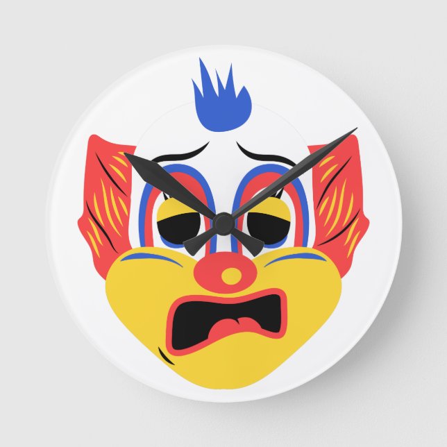 Relógio Redondo Triste com a face retrorreflectora clássica (Frente)