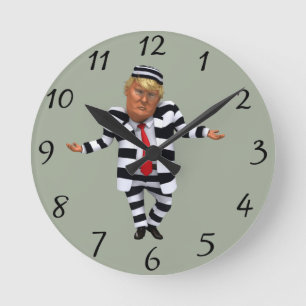 Relógio Redondo Trump no Visto da prisão