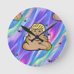 Relógio Redondo trunfo de dump holográfico