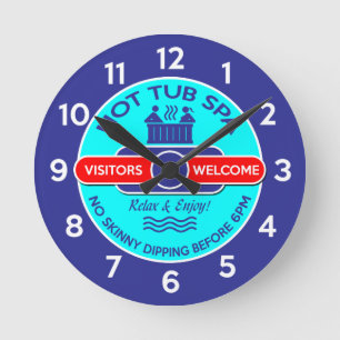 Relógio Redondo Tubo quente