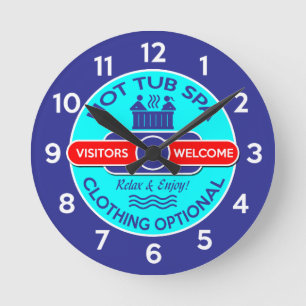 Relógio Redondo Tubo quente