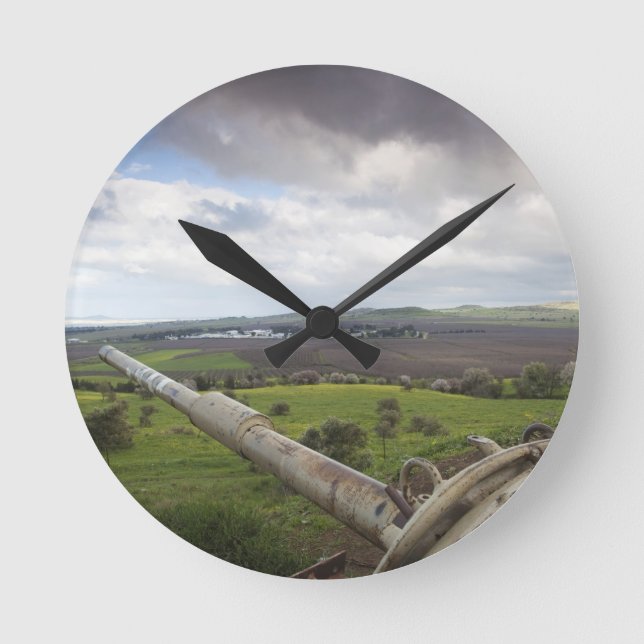 Relógio Redondo Turret de tanques israelenses aponta para Qunietra (Frente)