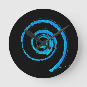 Relógio Redondo Twirls Coloridos
