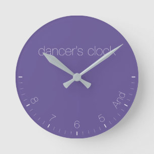 Relógio Redondo Ultra Violet 2018 pantone Dancer's Clock