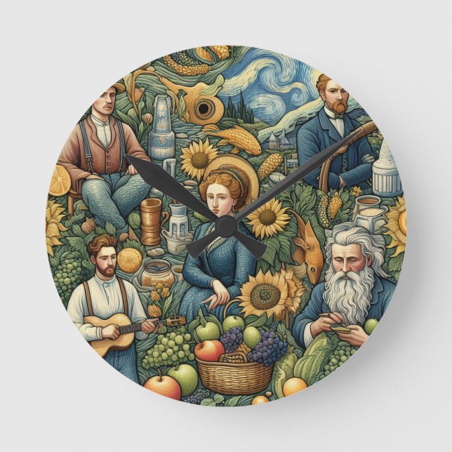 Relógio Redondo Um cheio de sinceridade, Travesseiro (Frente)