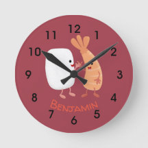 Um desenho animado de amigos de camarão de arroz d