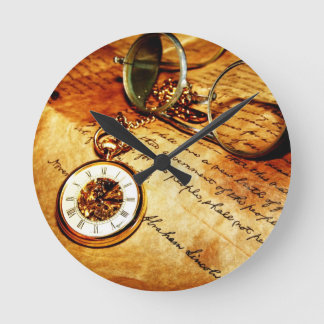 Relógio Redondo Um Olhar Para Trás