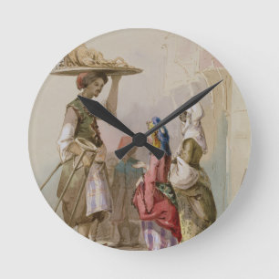 Relógio Redondo Um vendedor do pote, c.1855