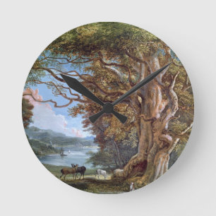 Relógio Redondo Uma árvore de faia antiga, 1794 (óleo em canvas)