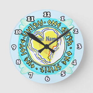 Relógio Redondo Uma Terra