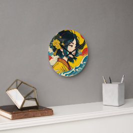 Relógio Redondo Uma vietnamita no Sangue do Cheio