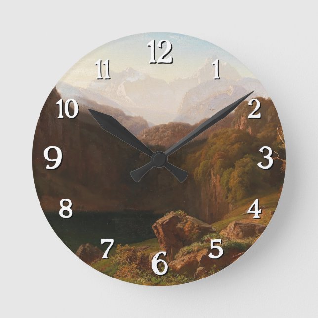 Relógio Redondo Uma visão do Grossglockner de Kals (Frente)