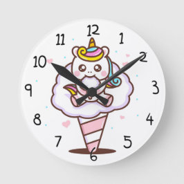 Relógio Redondo Unicórnio