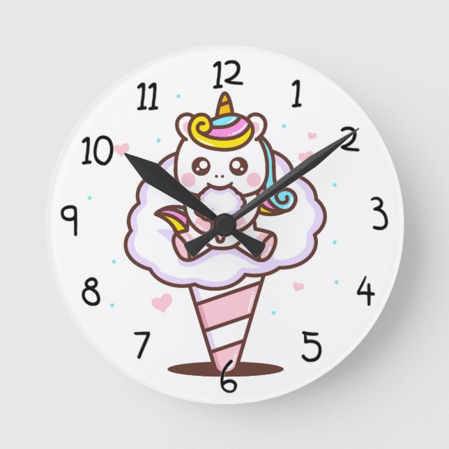 Relógio Redondo Unicórnio (Frente)