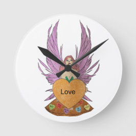 Relógio Redondo Valentines Faerie