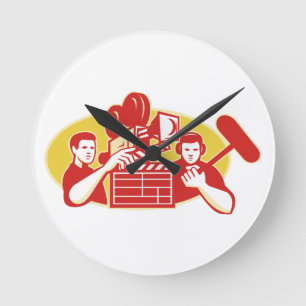 Relógio Redondo Válvula Soundman da câmera de filme do realizado