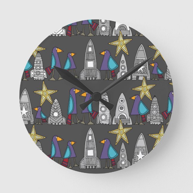 Relógio Redondo vamos voa longe (Frente)