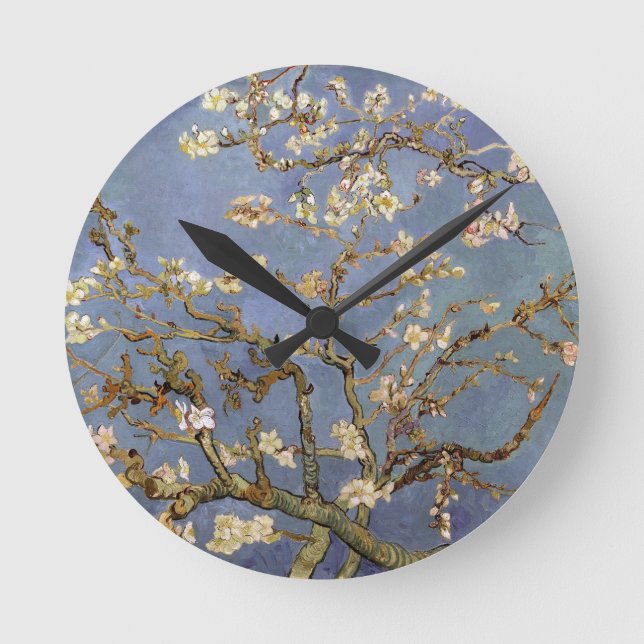 Relógio Redondo Van Gogh Almond Blossom (Frente)