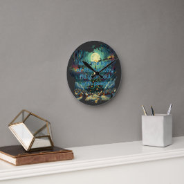 Relógio Redondo Van Gogh Style Acrylic Wall Clock