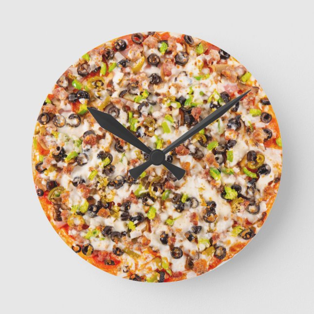 Relógio Redondo Varrer a cozinha® (Frente)