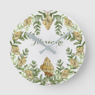 Relógio Redondo Vedante de Cana Náutica do Mar Verde