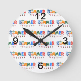 Relógio Redondo verão