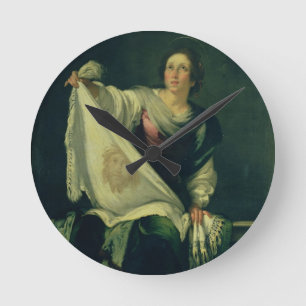 Relógio Redondo Veronica do St., 1625-30 (óleo em canvas)