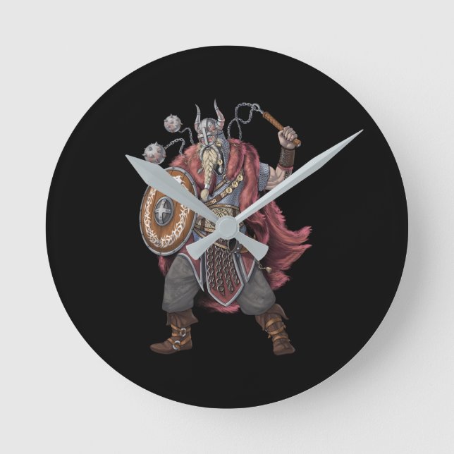 Relógio Redondo Viking Warrior (Frente)