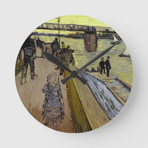 Relógio Redondo Vincent van Gogh Le Pont de Trinquetaille Arles