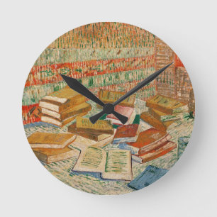 Relógio Redondo Vincent van Gogh Livros Amarelos, 1887