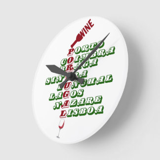 Relógio Redondo Vinhos de Portugal Vinhos de Muro de Portugal