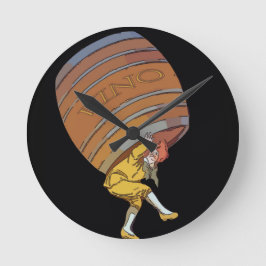 Relógio Redondo Vino Barrel