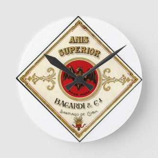 Relógio Redondo Vintage Bat Wall Clock