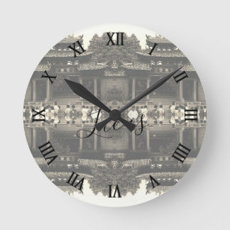 Relógio Redondo Vintage China Canton Foshan ancestral temple Large