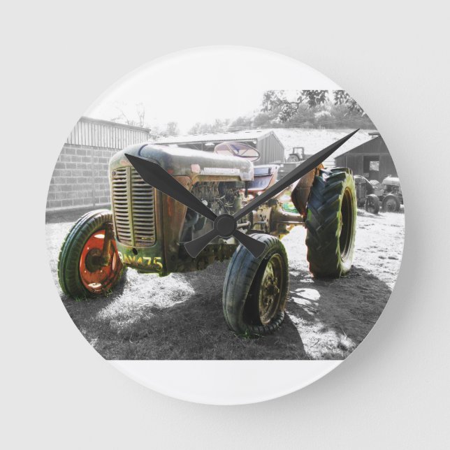 Relógio Redondo Vintage fazenda (Frente)