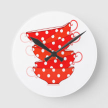 Vintage polka dot teacup