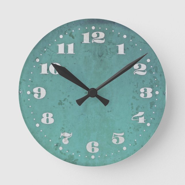 Relógio Redondo Vintage shabby clock (Frente)