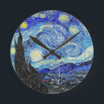 Relógio Redondo Vintage Sky Night Starry Night<br><div class="desc">Vintage Sky Night Starry Night Round</div>