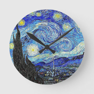 Relógio Redondo Vintage Sky Night Starry Night