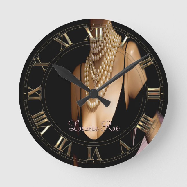 Relógio Redondo Vinzizzle Pearl - Elegância sofisticada (Frente)