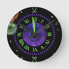 Relógio Redondo Violet Midnight Clock