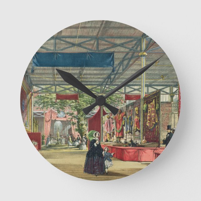 Relógio Redondo Vista da seção Índia da exposição de Excelentes (Frente)