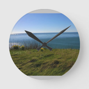Relógio Redondo Vista do Farol de Cabo Desapontado, WA